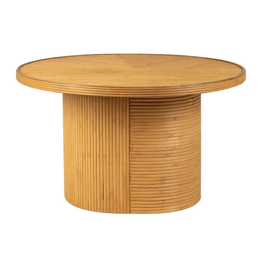 Meubles Fabrique De Styles Table Basses | Table Basse En Bambou Naturel D70Xh40Cm - Saori