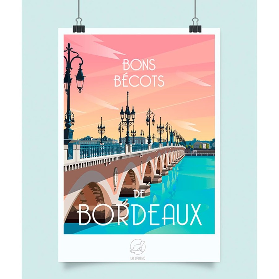 Deco Fabrique De Styles Cadres Deco Et Affiches | Affiche Bordeaux 42X59.4Cm