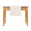 Textiles Fabrique De Styles Chemins De Table | Chemin Table En Coton Grege 45X150Cm - P'Tits Coeurs