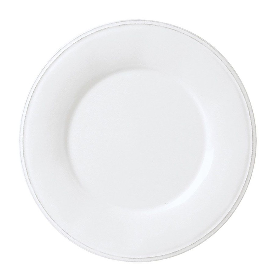 Arts De La Table Fabrique De Styles Plats Et Saladiers | Assiette De Presentation En Faience Blanc - Constance