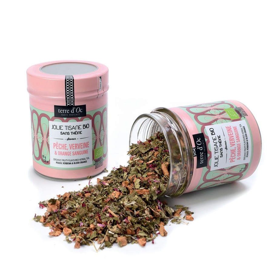 Epicerie Fabrique De Styles Cafes&Thes Et Infusions | Tisane Peche Verveine Orange Sanguine- Pot En Verre - 65G Ab