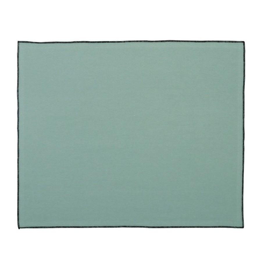 Textiles Fabrique De Styles Sets De Table | Set Table X2 Corino Vert D'Eau 50X40Cm Coton Lave 170G/M2