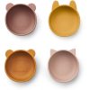 Coin Des Petits Fabrique De Styles | Set De De 4 Bols En Silicone Iggy Rose