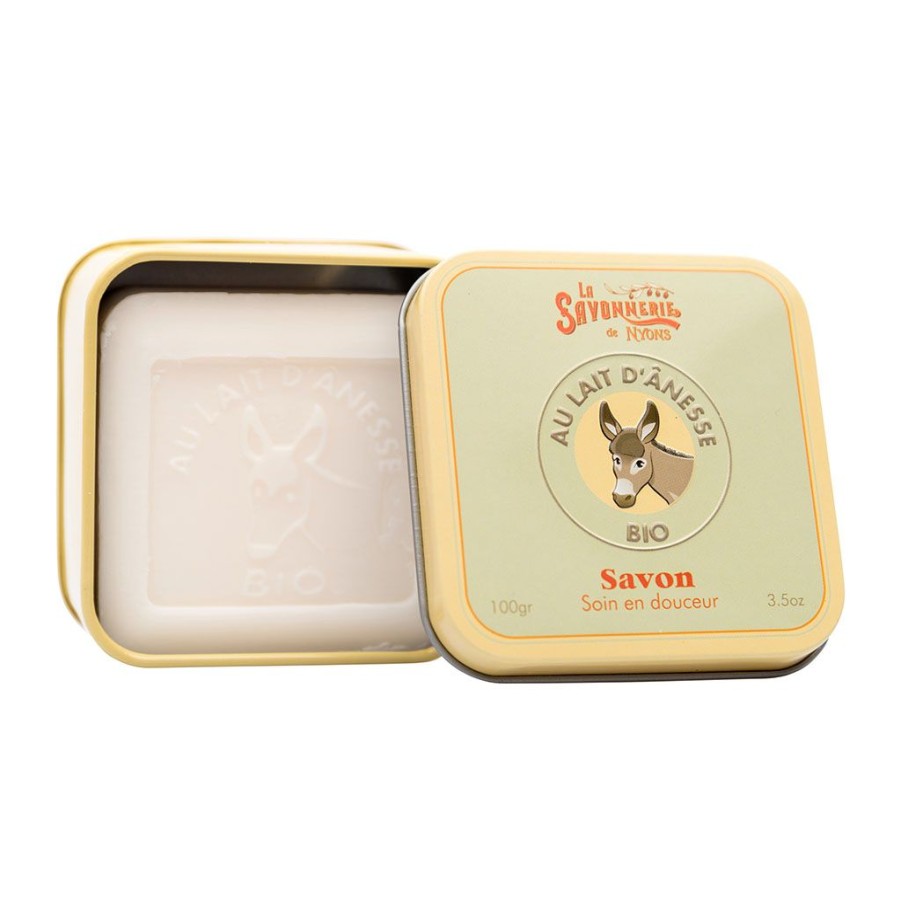 Bien&Etre Fabrique De Styles Savon Solide | Savon Boite Metal Lait D'Anesse Bio