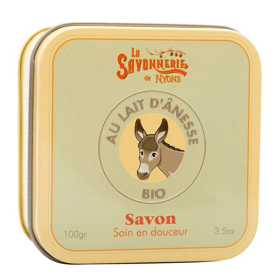 Bien&Etre Fabrique De Styles Savon Solide | Savon Boite Metal Lait D'Anesse Bio