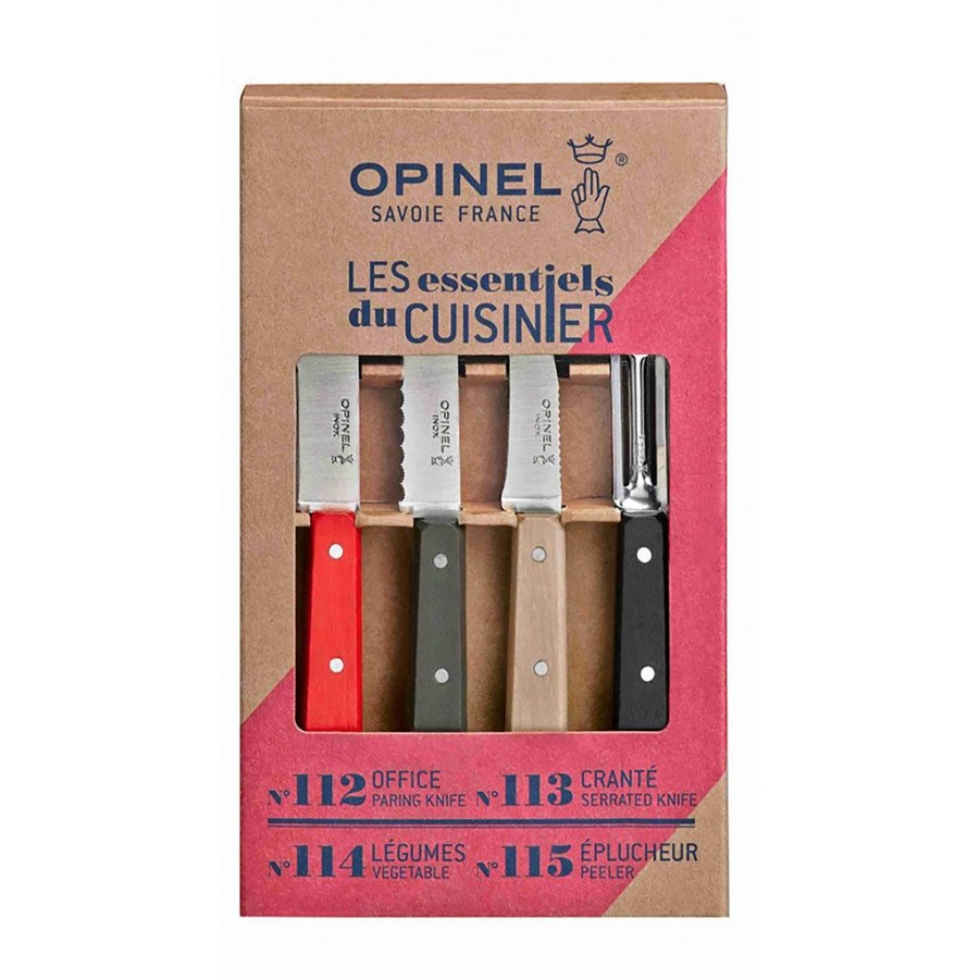 Arts De La Table Fabrique De Styles Couteaux De Cuisine | Coffret Les Essentiels Multicolore - Opinel