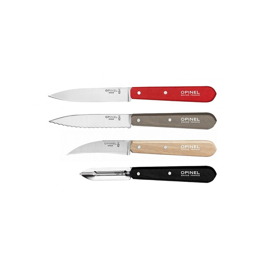 Arts De La Table Fabrique De Styles Couteaux De Cuisine | Coffret Les Essentiels Multicolore - Opinel