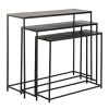 Meubles Fabrique De Styles Consoles | Console Gigogne (X3) En Fer Noir - Felia