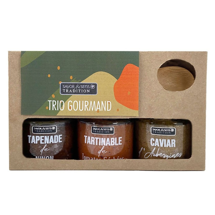 Epicerie Fabrique De Styles Conserverie | Trio De 3 Tartinables : Tapenade, Tartinable Et Caviar