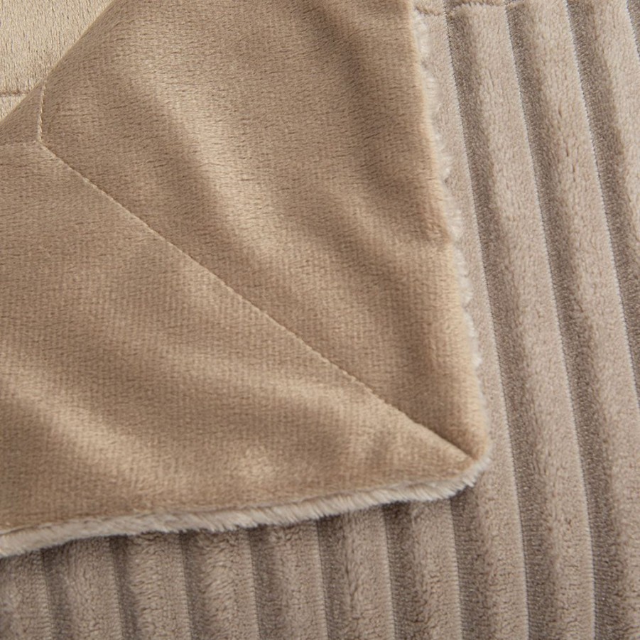 Textiles Fabrique De Styles Plaids | Plaid Sultan Taupe 130X170Cm