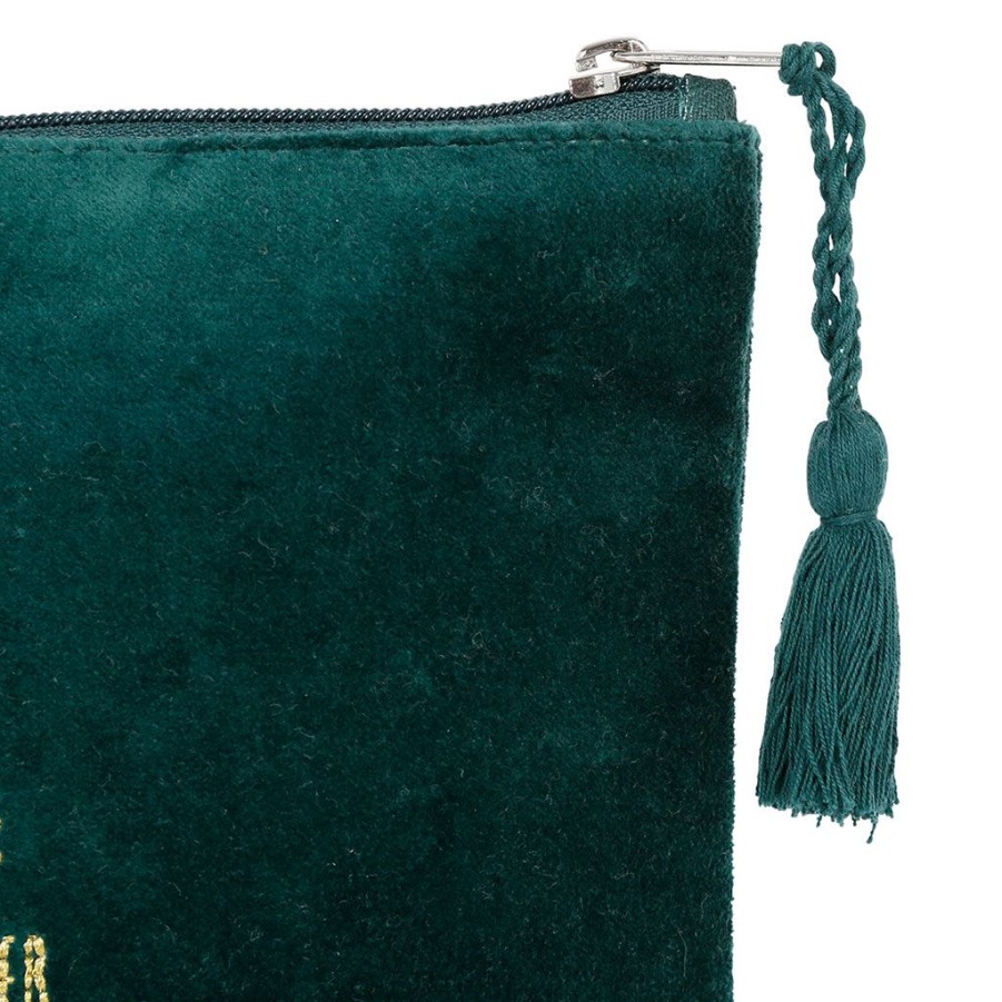 Accessoires Et Loisirs Fabrique De Styles Sacs Et Pochettes | Pochette En Coton Vert Fonce - Mon-Sapin