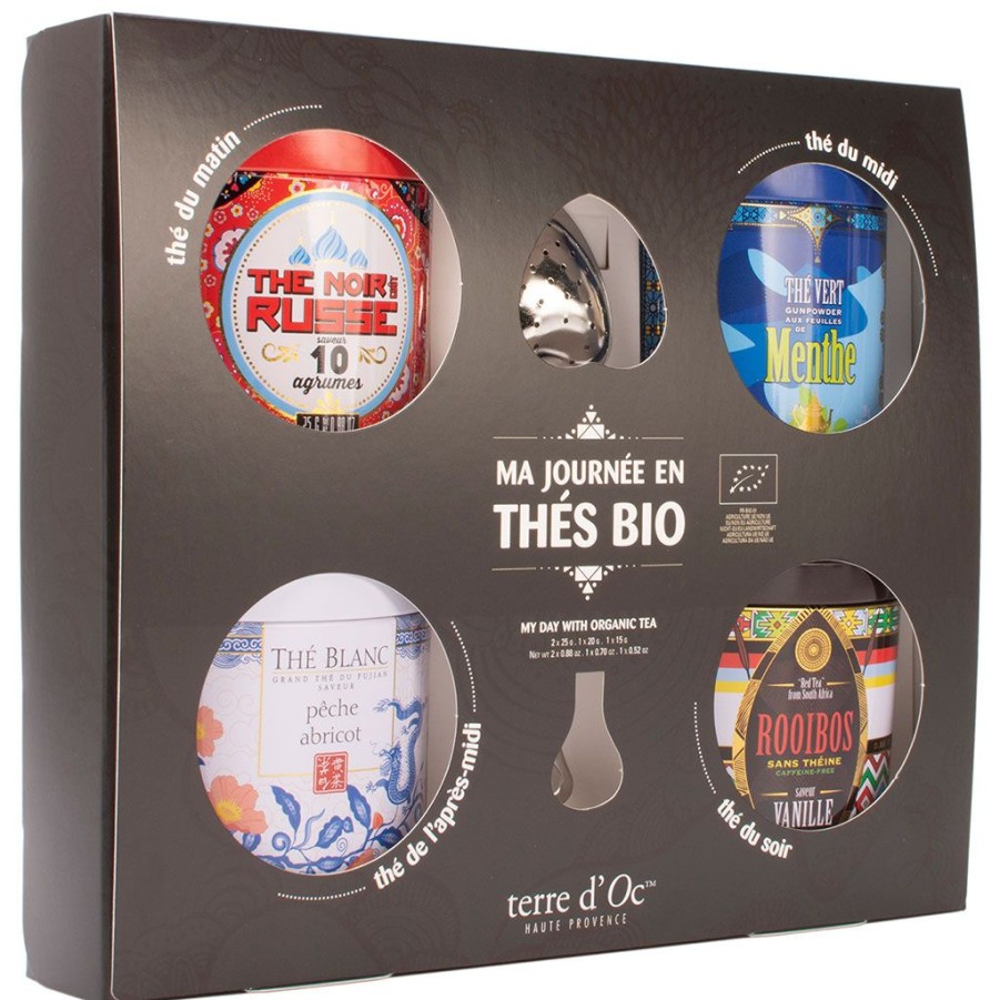 Epicerie Fabrique De Styles Cafes&Thes Et Infusions | Coffret 4 Thes Bio Avec Filtre