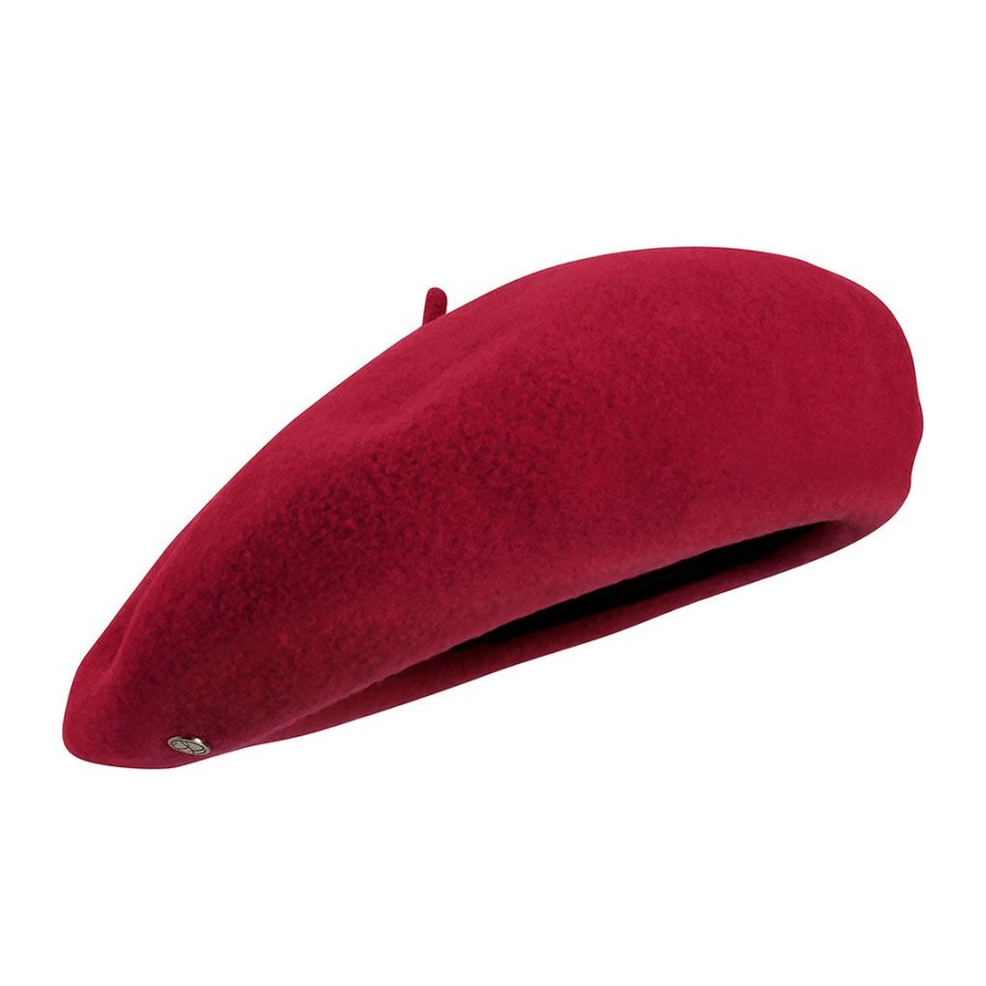 Accessoires Et Loisirs Fabrique De Styles Habillement | Beret Bordeaux Laulhere 100% Laine De Merinos - Taille Unique