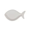 Arts De La Table Fabrique De Styles Plats Et Saladiers | Plat Poisson En Faience Blanc 34X18Cm - Darcy