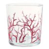 Arts De La Table Fabrique De Styles Verres A Eau Et Gobelets | Gobelet Corail Bodega Rouge En Verre