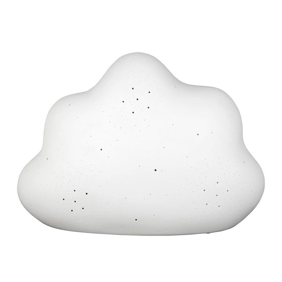 Luminaires Fabrique De Styles | Lampe Nuage En Porcelaine Blanc H17Cm - Beezz