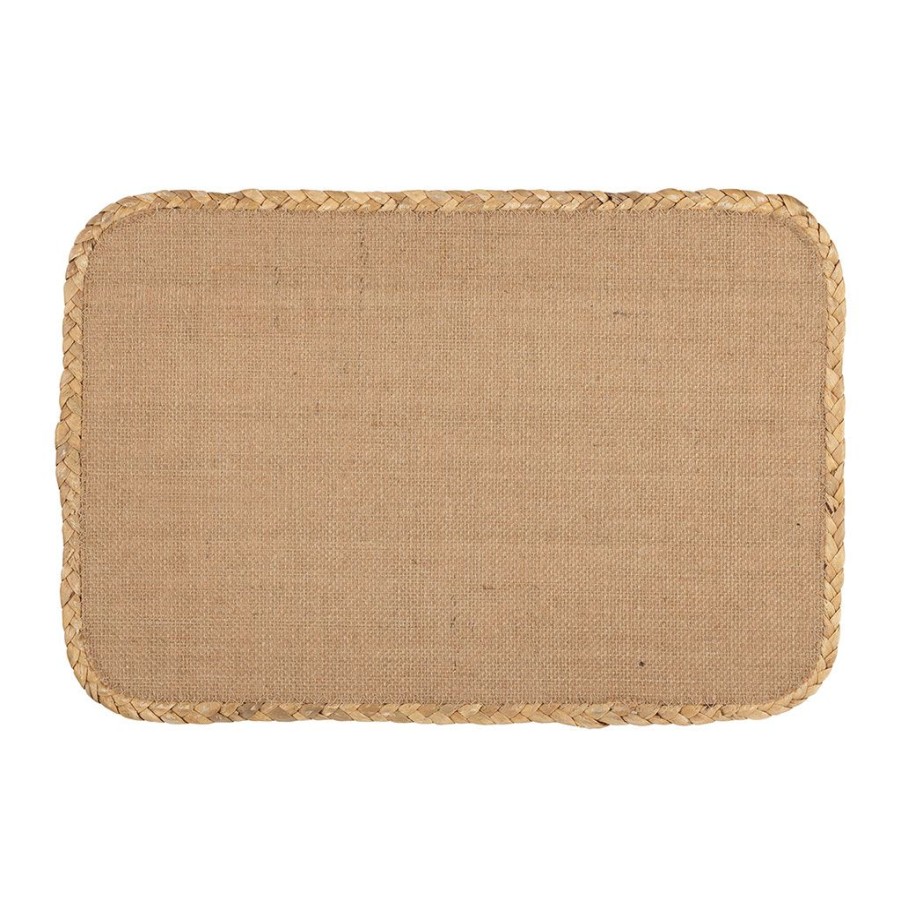 Textiles Fabrique De Styles Sets De Table | Set De Table Rectangle En Jute Naturel 45X30Cm - Tresse