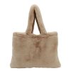 Accessoires Et Loisirs Fabrique De Styles Sacs Et Pochettes | Sac Tote Bag Peluche Taupe - Adalie