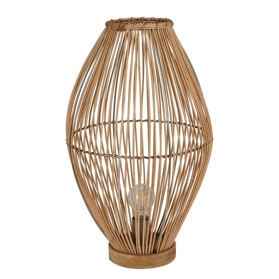 Luminaires Fabrique De Styles | Lampe En Rotin H50Cm Naturel - Brasil