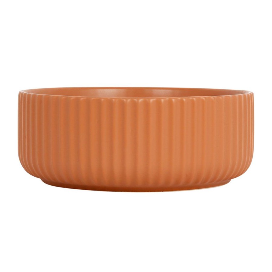 Arts De La Table Fabrique De Styles Plats Et Saladiers | Saladier Terracotta En Gres - Sweet Leaves