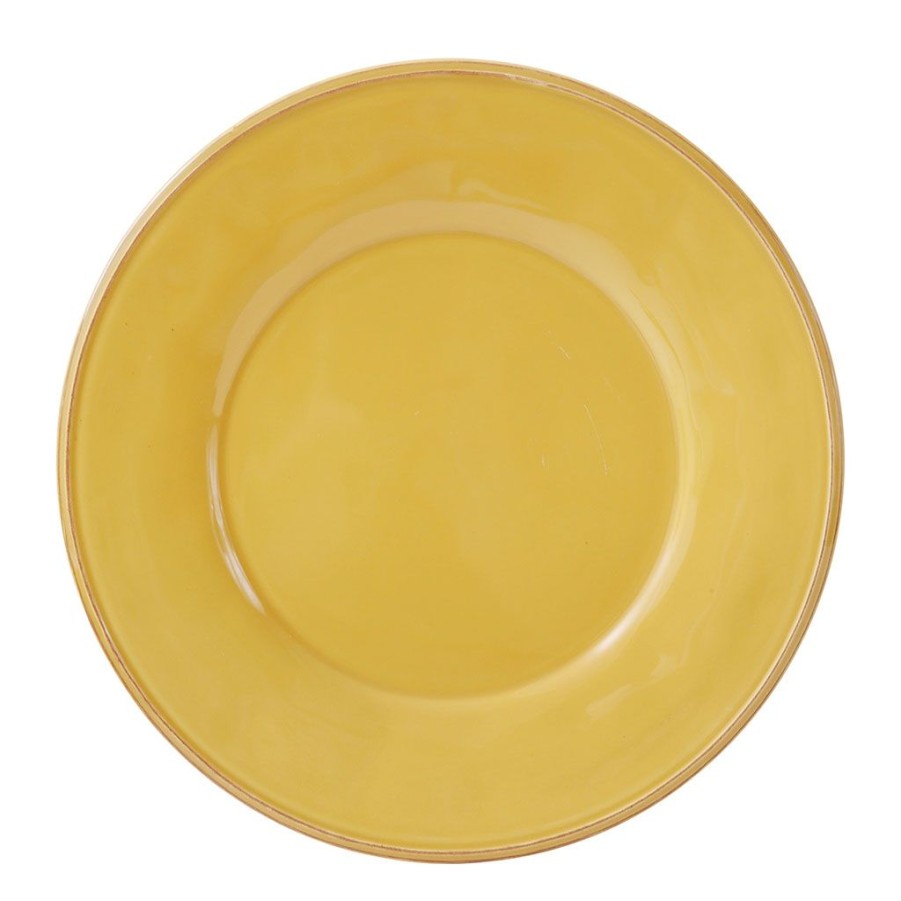 Arts De La Table Fabrique De Styles Assiettes | Assiette Plate En Faience Moutarde D28.5Cm - Constance