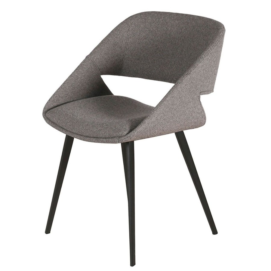 Meubles Fabrique De Styles Chaises | Chaise Salle A Manger Tissu Gris - Alma