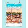 Deco Fabrique De Styles Cadres Deco Et Affiches | Affiche Ville Bordeaux 42X59.4Cm