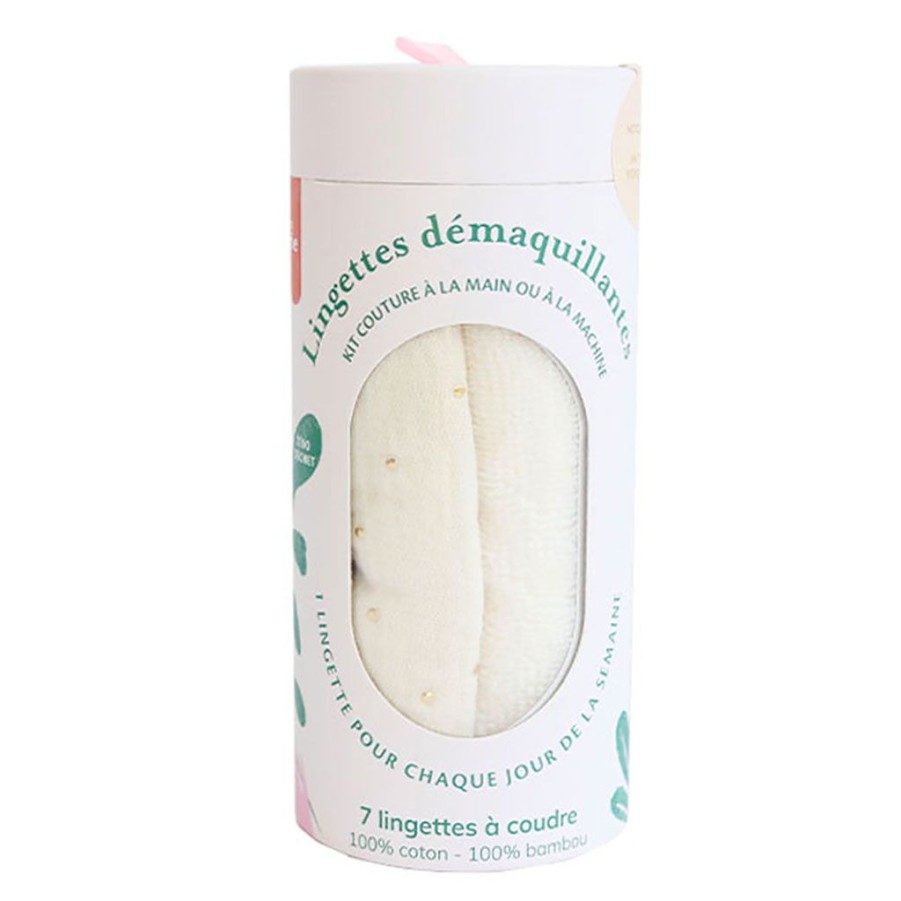 Bien&Etre Fabrique De Styles Accessoires Bien&Etre | Kit Lingettes Demaquillantes Ecru Et Or