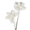 Coin Des Fleurs Fabrique De Styles | Fleur Tupia Blanc Casse H90Cm Eva+Fil De Fer