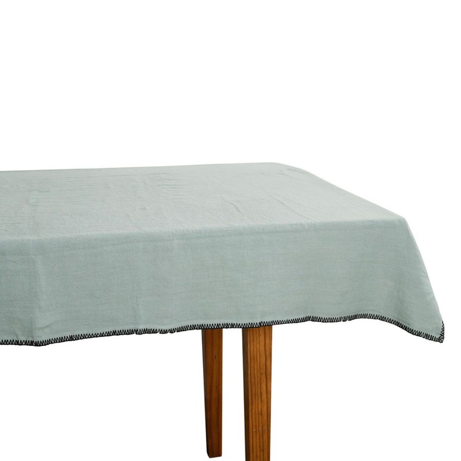 Textiles Fabrique De Styles Nappes | Nappe Letia Celadon 170X250Cm 100% Lin Lave