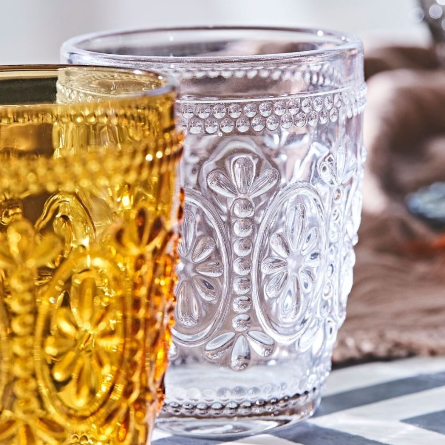 Arts De La Table Fabrique De Styles Verres A Eau Et Gobelets | Set De 2 Verres Double Paroi Stries 32Cl - Pavina