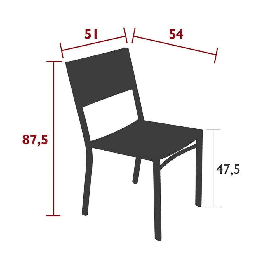 Jardin Fabrique De Styles Chaises&Fauteuils | Chaise Costa Carbone