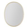 Deco Fabrique De Styles | Miroir Ovale En Fer Dore 50X42Cm - Ilena