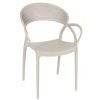 Jardin Fabrique De Styles Chaises&Fauteuils | Chaise Exterieur Taupe En Plastique Sacha Empilable