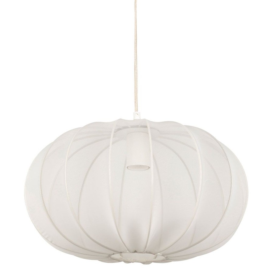 Luminaires Fabrique De Styles | Suspension En Polyester Et Fer Blanc H23Cm - Organic