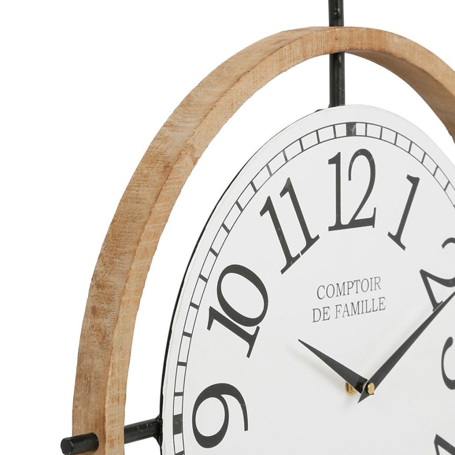 Deco Fabrique De Styles Horloges | Horloge Murale Chez Gaston Naturel D50Cm