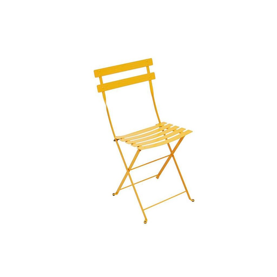 Jardin Fabrique De Styles Chaises&Fauteuils | Chaise D'Exterieur En Acier Miel - Bistro