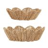 Deco Fabrique De Styles Paniers Et Corbeilles | Lot De 2 Orbeilles En Jonc De Mer Et Fer Naturel - Chaumiere