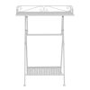 Meubles Fabrique De Styles Bouts De Canape Et Tables D'Appoint | Table D'Appoint Pliante En Fer Blanc H67Cm - Charmet