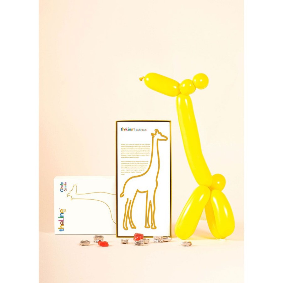 Coin Des Petits Fabrique De Styles | Deco Murale En Acier Jaune 30X15Cm - Girafe