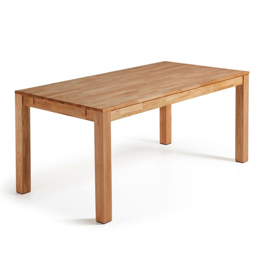 Meubles Fabrique De Styles Table De Salle A Manger | Table Extensible En Chene Nauturel 120-200X75 - Indra