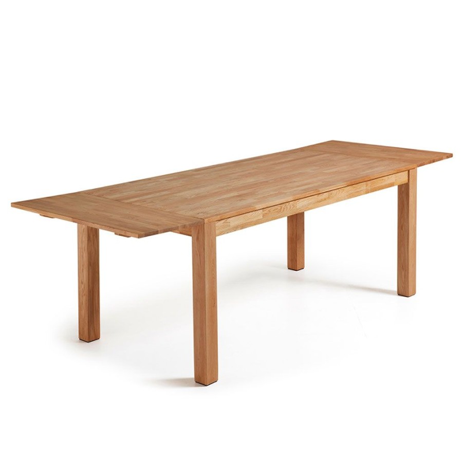 Meubles Fabrique De Styles Table De Salle A Manger | Table Extensible En Chene Nauturel 120-200X75 - Indra