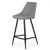 Meubles Fabrique De Styles Tabourets Et Chaises De Bar | Chaise De Bar Tissu Gris Clair - Ben