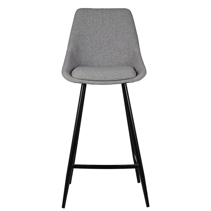 Meubles Fabrique De Styles Tabourets Et Chaises De Bar | Chaise De Bar Tissu Gris Clair - Ben