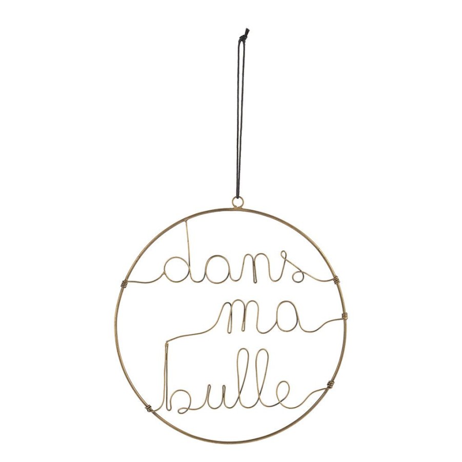 Deco Fabrique De Styles Deco A Suspendre Et Adhesive | Deco Suspension Bulle Metal Dore D25