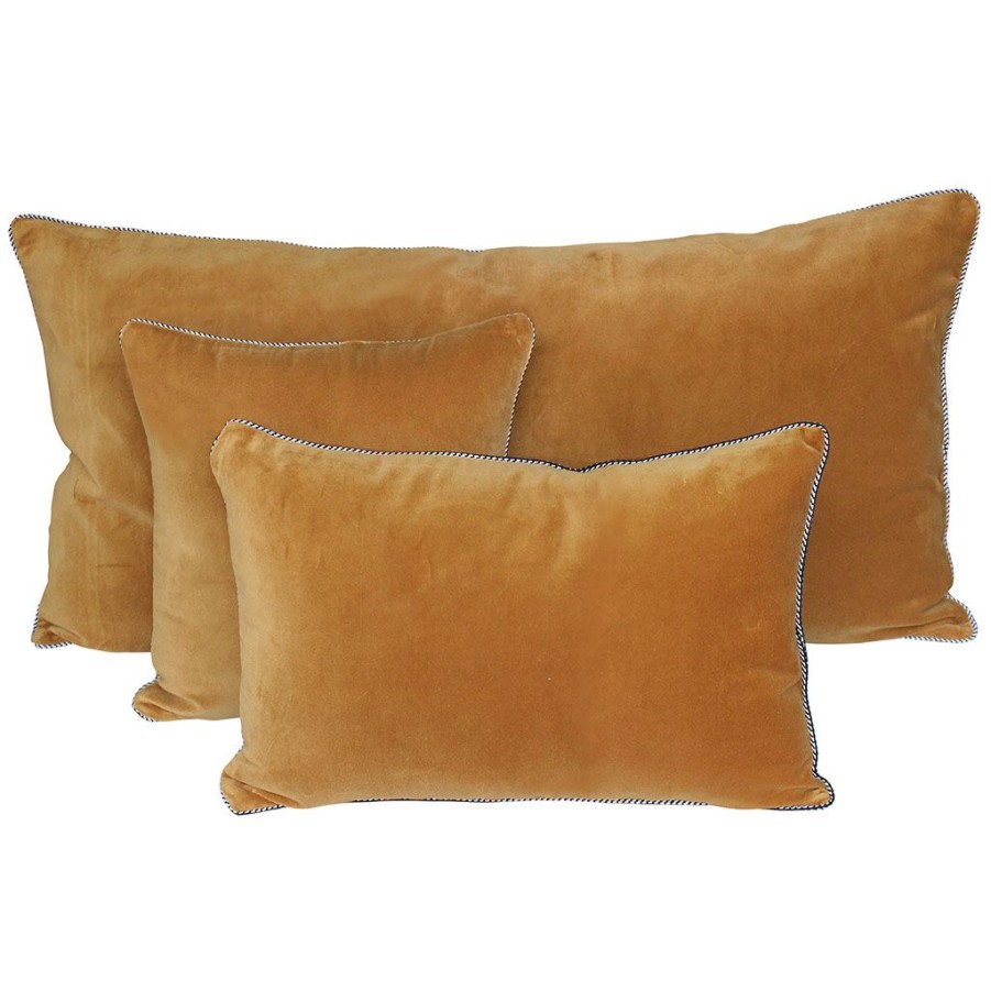 Textiles Fabrique De Styles | Coussin En Velours Chamois 45X45Cm - Delhi