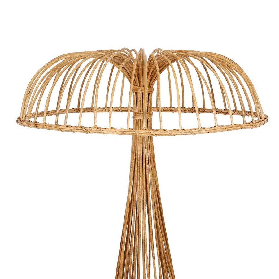 Luminaires Fabrique De Styles | Lampe Non Electrifie Champignon En Rotin H60 - Floraly