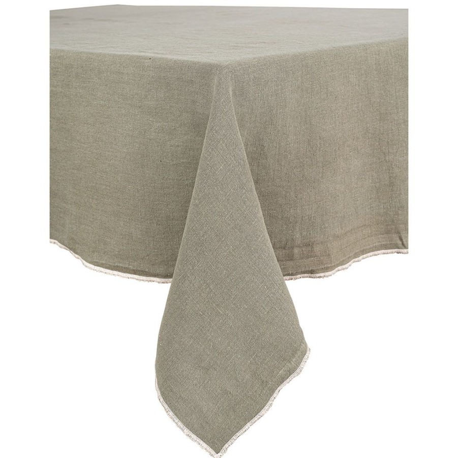 Textiles Fabrique De Styles Nappes | Nappe Venise Naturel 160X250Cm En Lin Lave