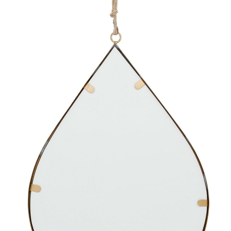 Deco Fabrique De Styles | Miroir Goute En Fer Dore 26.5X37Cm - Ornalise