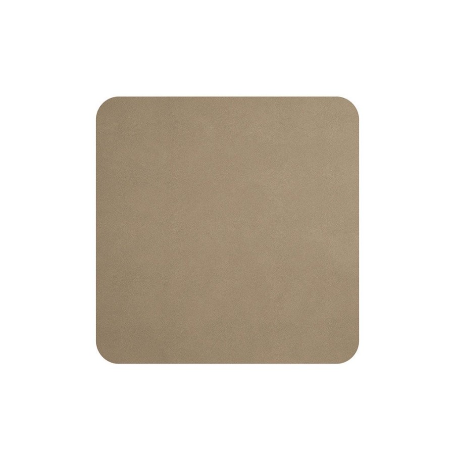 Arts De La Table Fabrique De Styles Accessoires Vin Et Cocktails | Set De 4 Dessous De Verre Beige 10X10Cm